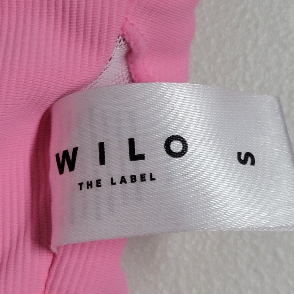 Wilo The Label One Shoulder Ribbed Sports Bra Top Size Small. - Picture 7 of 12